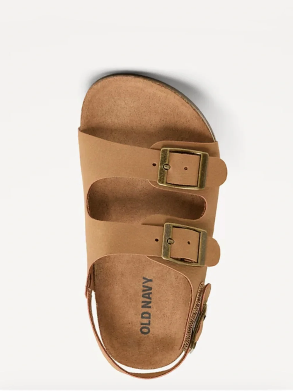 Boys Deep Brown Double-Buckle Cork-Style Sandals - Picture 2 of 6